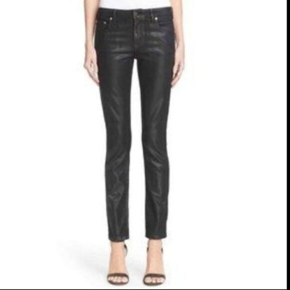 NWT ROBERTO CAVALLI Coated Skinny Jeans GSJ200 46 IT - Picture 10 of 10